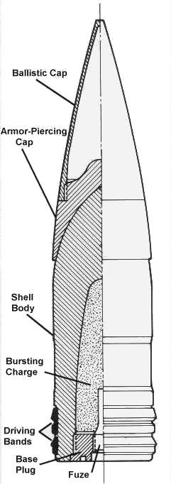 German 38cm APC Projectile (Bismarck Class)